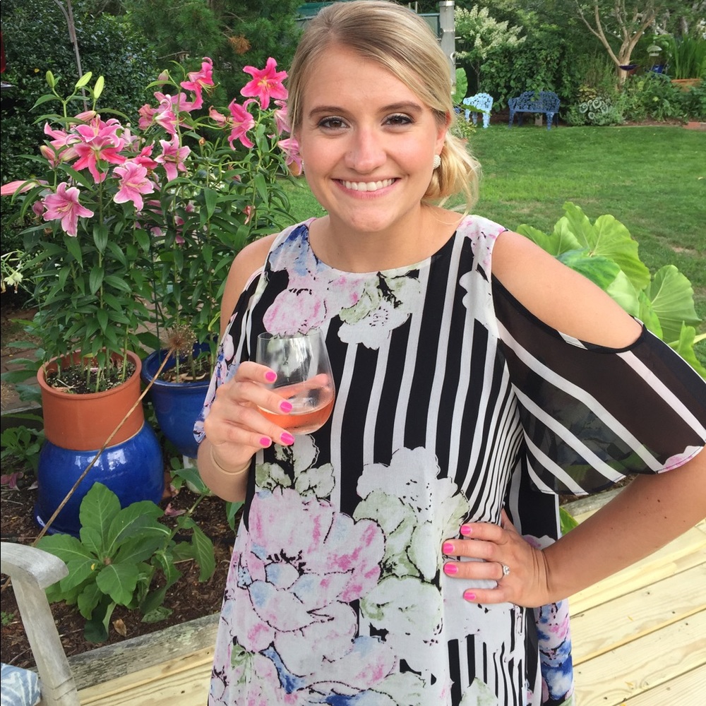 COPY - Floral Cold Shoulder Dress